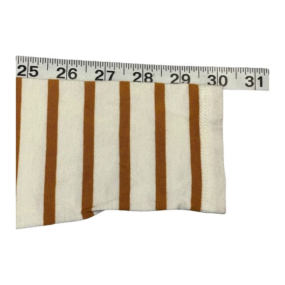 Old Navy Sweater Girls XS Beige Brown Striped Turtleneck Long Sleeve Pullover - Picture 6 of 6